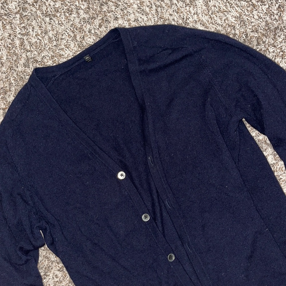 Navy Blue Cardigan. XL.